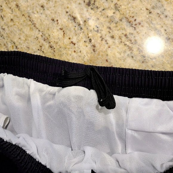 Dolfin Black Nylon Drawstring Lined Liner Pocket Swim Run Shorts Trunks Men’s M - Picture 5 of 11
